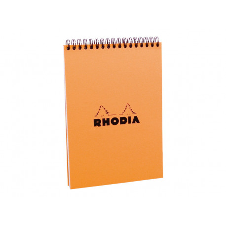RHODIA Classic - Bloc notes à spirales - A5 - 80 pages - petits carreaux - à spirales