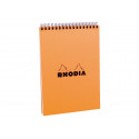 RHODIA Classic - Bloc notes à spirales - A5 - 80 pages - petits carreaux - à spirales