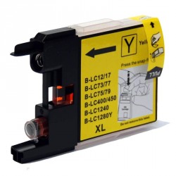Cartouche jaune compatible  BROTHER  /  LC1240 - LC1280