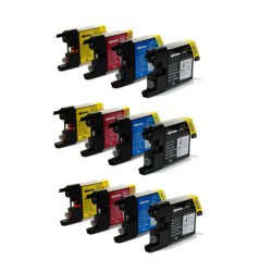 Pack 12 cartouches compatibles BROTHER  / LC1240 - LC1280